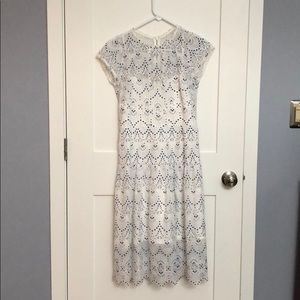 Parker white lace dress